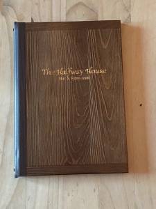 Buffalo Dark Wood A4 menu Cover